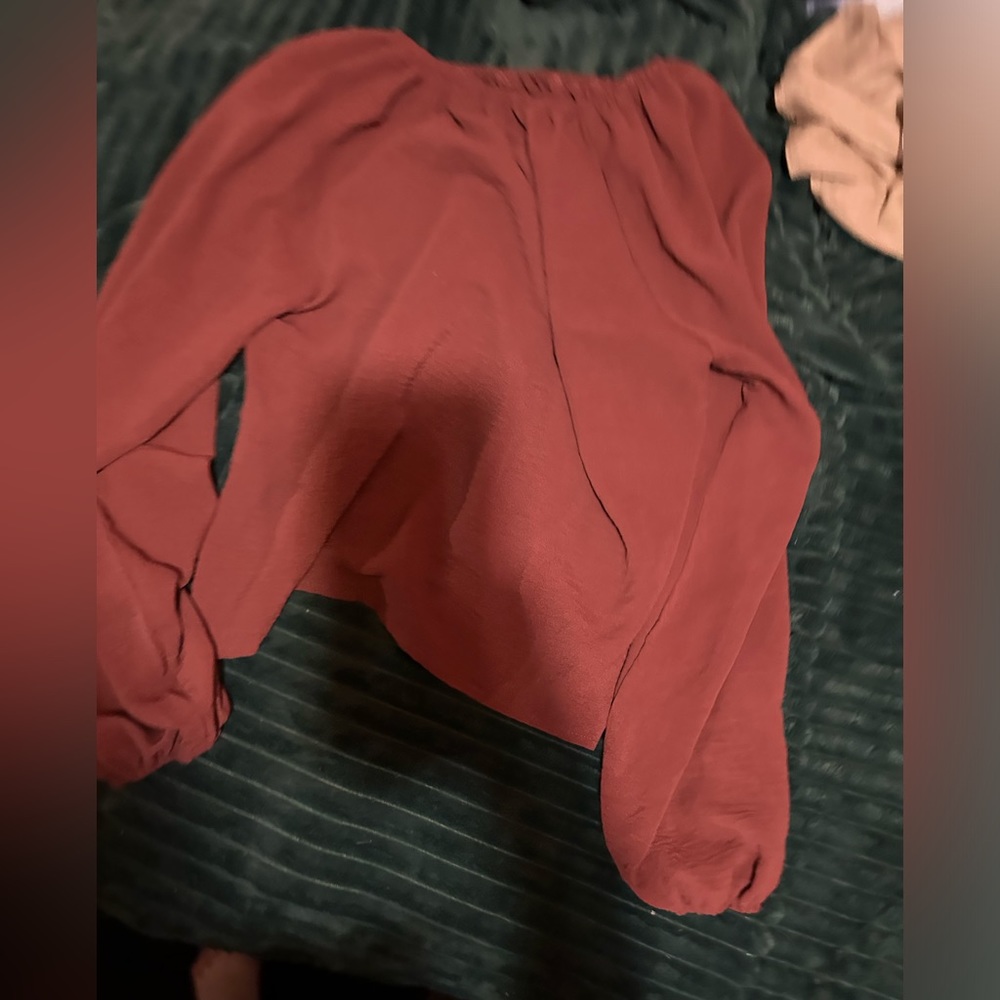 long sleeve burnt pinkish/orange